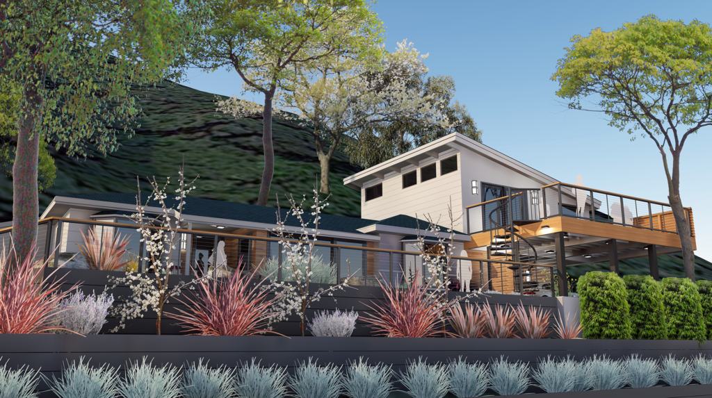 Orinda modern exterior remodel