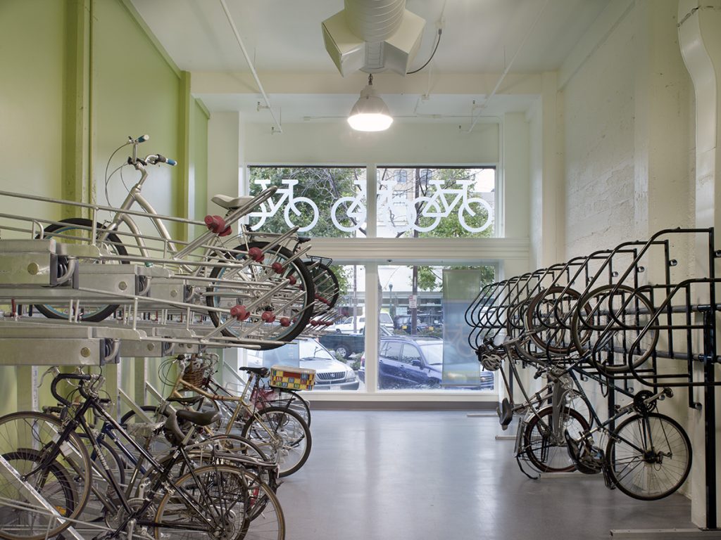 BART Berkeley bike station interior